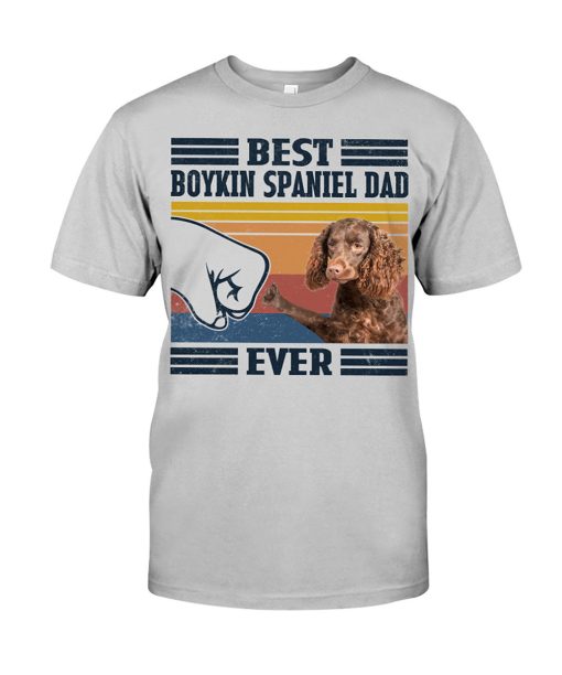 Best Boykin Spaniel Dad Ever Shirt Vintage  Unisex T-shirt Father's Day Gift