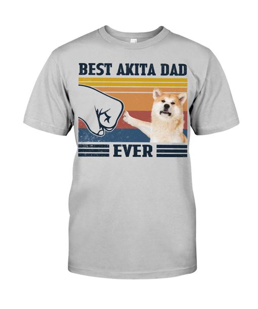 Basset Hound Best Dad Ever Shirt Vintage  Unisex T-shirt Father's Day Gift