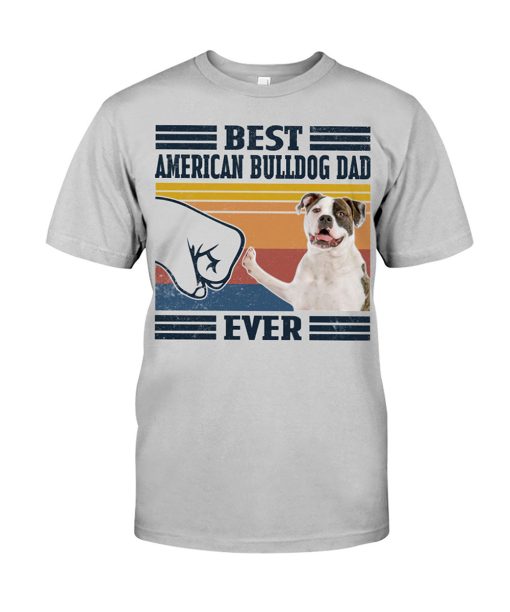 Basset Hound Best Dad Ever Shirt Vintage  Unisex T-shirt Father's Day Gift