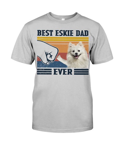 Basset Hound Best Dad Ever Shirt Vintage  Unisex T-shirt Father's Day Gift