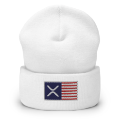 XRP USA Flag Cuffed Beanie
