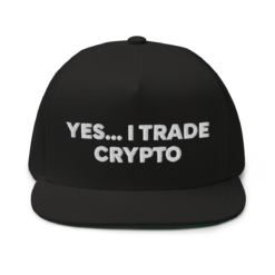 Yes, I Trade Crypto Flat Bill Cap
