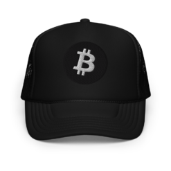 Bitcoin (Black Logo) Foam Trucker Hat - Image 2
