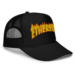 Ethereum: Flames Edition Foam Trucker Hat - Image 3