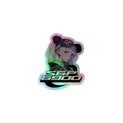 SPX6900 Anime Girl Holographic Sticker - Image 2
