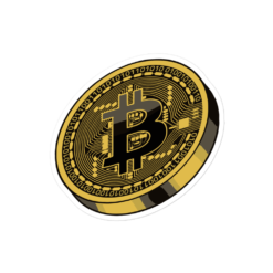 Bitcoin Gold Coin Sticker - Image 2