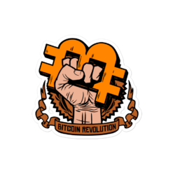 Bitcoin Revolution Sticker - Image 2