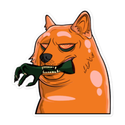 Zombie Doge Sticker - Image 2
