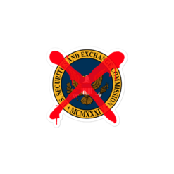 FUCK THE SEC Sticker - Image 2