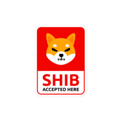 SHIB Accepted Here Sticker
