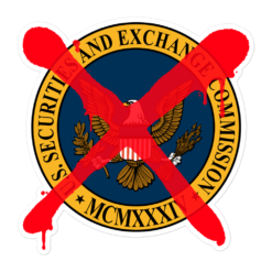 FUCK THE SEC Sticker - Image 3