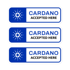 Cardano Accepted Here Stickers - Image 2