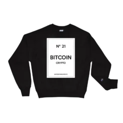 Bitcoin Nº21 x Satoshi Nakamoto Champion Sweatshirt - Image 2