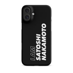 I AM SATOSHI NAKAMOTO Snap case for iPhone®