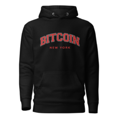 Bitcoin New York Varsity Hoodie