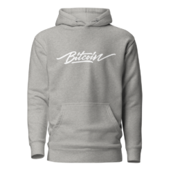 Bitcoin Calligraphy Logo Hoodie