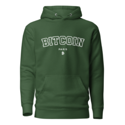 Bitcoin Paris Varsity Hoodie - Image 4