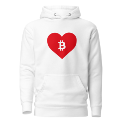 Bitcoin: Red Heart Hoodie