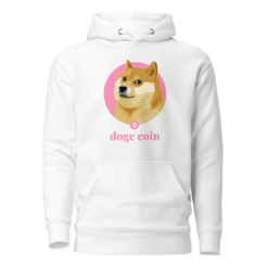 Dogecoin Pink Hoodie