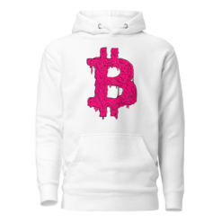 Bitcoin Pink Grime Hoodie
