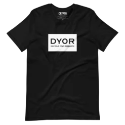 DYOR Minimal Black T-Shirt