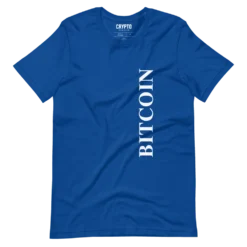 Bitcoin Oversized Logo Blue T-Shirt