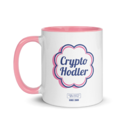 Crypto Hodler Pink Mug - Image 2