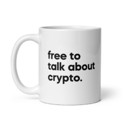 Free To Talk About Crypto Mug - Image 2