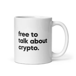Free To Talk About Crypto Mug